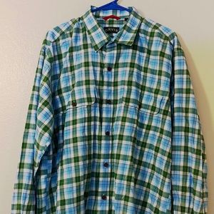 Orvis Mens Game Bird Plaid L/S Button Shirt Large
